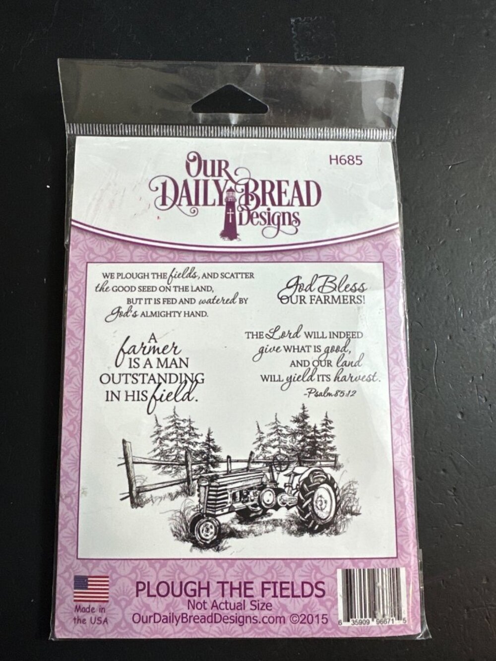 Our Daily Bread Designs Stamps Plough The Fields Rubber Stamps